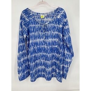 See Blue Cover Up Womens Sz Medium Pullover 100% Cotton